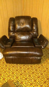 Leather Recliner (with vibrate and heat)