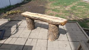 Log bench