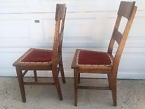 Matching Antique Oak Chairs