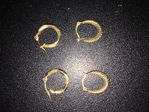 Men's 10K Gold Hoop Earrings