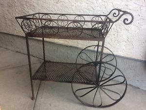 Metal garden cart