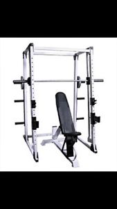 Northern lights smith machine with lat attachment