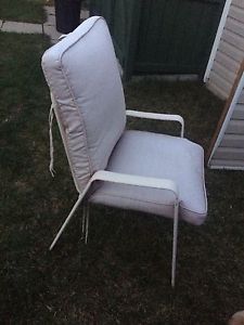 Patio chairs with cushions