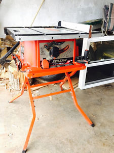 Portable Skil tablesaw used for one project