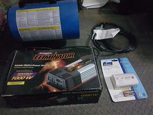 Propane heater, power inverter, and CO alarm for sale - $85