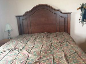Queen Solid Maple High Arch Panel Bed-headboard/footboard