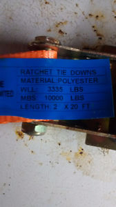 Ratchet straps 35$ each