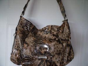 Rosetti Faux Snakeskin Shoulder Bag