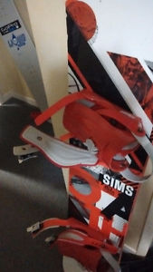 Sims snowboard with bindings 157cm