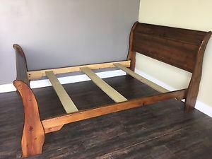 Solid Wood Queensize Bed Frame