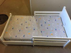 Toddler bed and mattress