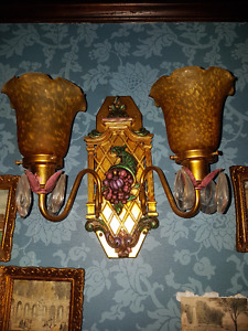 Victorian double lighted fixture