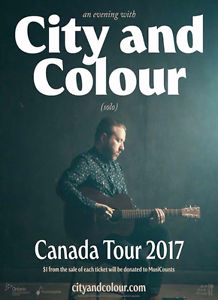 Wanted: 1 City and Colour Ticket - May 14th