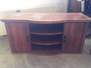 Wood TV stand/entertainment unit