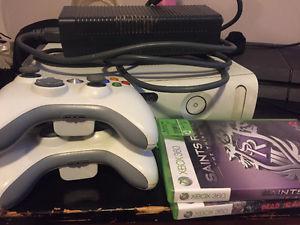 Xbox  controller and 2 games