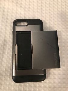 iPhone 7 plus cover with hidden slot for cash and cards