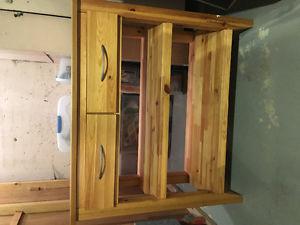 2 drawer kitchen stand