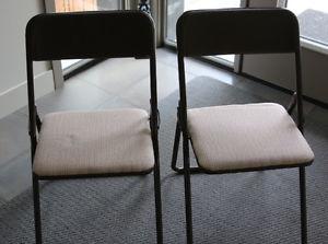 2 only - Cosco Folding Metal Chairs --- Low Price for Quick