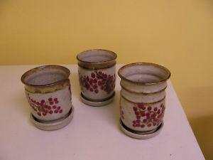 3 pots by local artist
