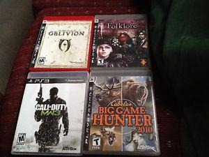 4 PS3 games for sale