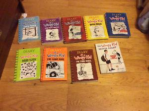 9 Diary Of A Wimpy Kid Books For Sale!