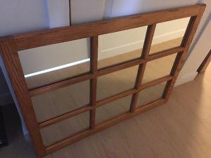 9 Panel Solid Wood Mirror