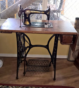 Antique Singer treadle sewing machine