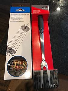 BBQ tools: Kebab Wheel and BBQ Fork