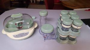 Baby bullet steamer and containers