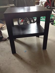 Black side table
