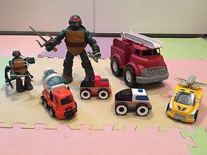 Boys Toys - Trucks & Ninja Turtles