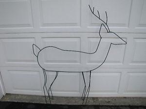 Christmas decoration- wire Deer, tree + candy canes