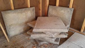 Concrete Patio Stones - 's heavy 120 lb