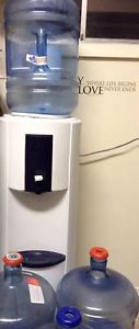 Cool water cooler and 4 bottles