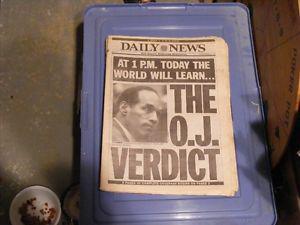 Daily News papers (October ) OJ Simpson Trail