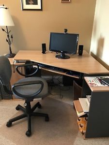 Desk, Chair and Floor Mat