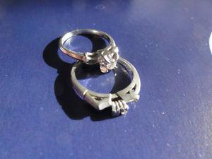 Diamond Engagement and wedding ring set