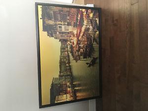 Framed Canvas Picture - Warm Neutral Colors