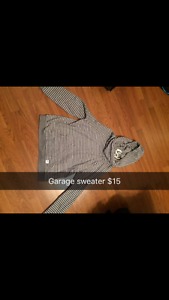 Garage sweater