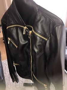 Guess Jacket - Womens Black and Gold L-XL $150