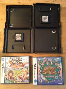 Harvest moon and animal crossing Nintendo ds games