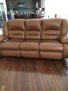 Leather Recliner couch