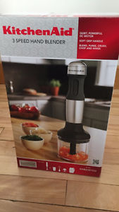 NEW KitchenAid 3-Speed Immersion Blender & Accessories