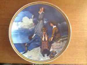 Norman Rockwell Collectible Plate - Waiting on the Shore