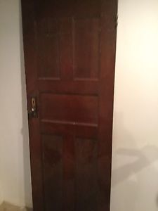 Old solid wood door