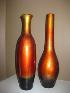 Orange/Brown Vases
