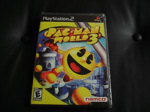 PAC-MAN WORLD 3 PS2 FACTORY SEALED BLACK LABEL MINT