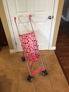 Pink umbrella stroller