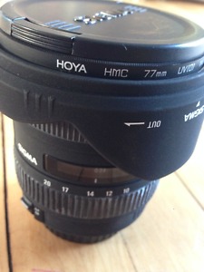 Sigma 10mm-20mm super wide angle lens