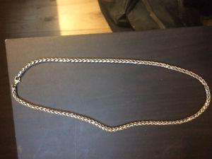 Sterling silver "wheat" style chain